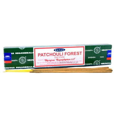 Kadzidełka naturalne Satya Paczula Forest trociczki 15g