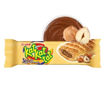 Ciastko francuskie z nadzieniem orzechowym, Kat Kat Ulker, 25g