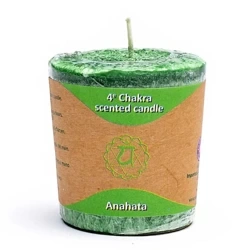 Świeca czakralna czakra serca zielona