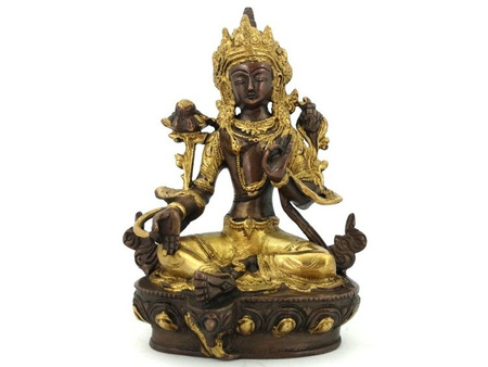 MOSIĘŻNA FIGURA TARA ZIELONA (BUDDYZM, 20CM)