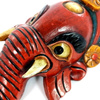 Maska Ganesha czerwony (Indie, drewno, rękodzieło)
