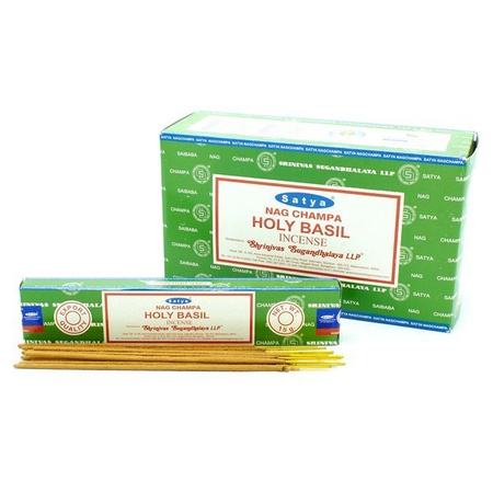  Kadzidełka Satya Holy Basil (15g, joga, medytacja, trociczki, klimat, zapach)