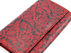 PORTFEL SKÓRZANY Z INDII (PORTFELIK, CZERWONY KWIECISTY)