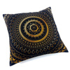 Poszewka na poduszkę orientalna (40 X 40 cm czarno-złota mandala)