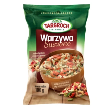 Suszone warzywa, suszona włoszczyzna bez soli, Targroch 100g