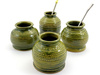 MATERO CERAMICZNE ZIELONE - UNIKAT (YERBA MATE, 400ML)