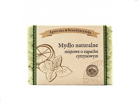 MYDŁO MIĘTOWE O ZAPACHU CYTRYNOWYM BENEDYKTYŃSKIE (250g, MIĘTA, CYTRYNA)