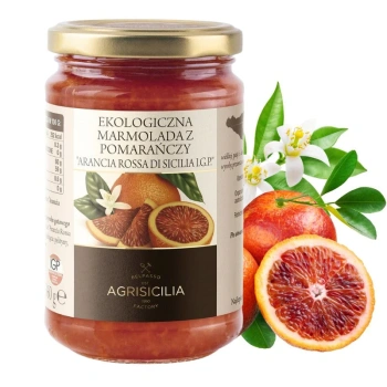 Marmolada z czerwonych pomarańczy  bio, 360g Agrisicilia