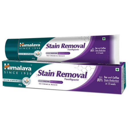 Pasta do zębów Stain Removal HIMALAYA (usuwająca przebarwienia 80g)