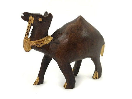 FIGURKA WIELBŁĄD (FIGURA Z INDONEZJI DREWNIANA, D258b)