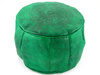 PUF MAROKAŃSKI SKÓRZANY (PUFA, MAROKO, ZIELONY, 40CM)