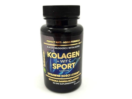 KOLAGEN + WITAMINA C (SPORT,  45G, 90 TABLETEK)