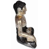 Figurka Buddy w kolorze czarno-złotym, z Indonezji 40 cm