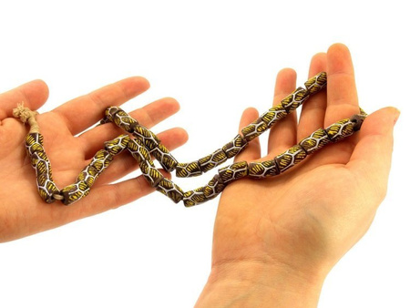 Naszyjnik z Mauretanii, brązowy (korale handlu) 68 cm 