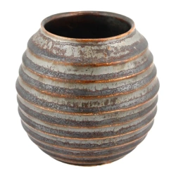 Matero ceramiczne do yerba mate, grafitowo-złote, 400ml