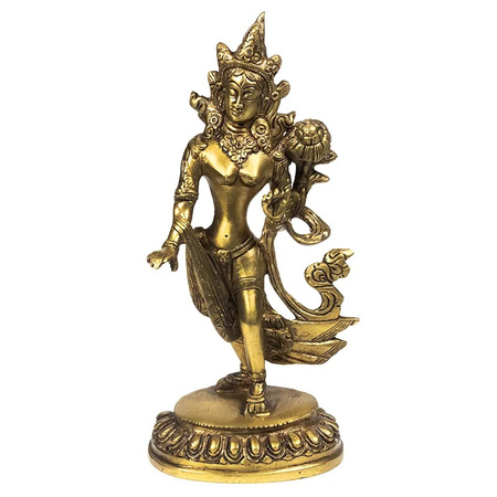 Figurka zielona Tara tańcząca (ozdoba, buddyzm, orient 23cm)