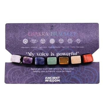 Bransoletka z kamieni naturalnych 7 czakr, czakralna biżuteria