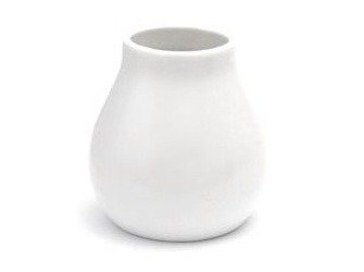 MATERO CERAMICZNE CALABAZA BIAŁE (YERBA MATE, 350ML)