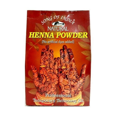 Henna naturalna + zestaw do mehandi (stożek do aplikacji, olejek, szablony)