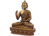 MOSIĘŻNA FIGURKA BUDDA (BUDDHA, BUDDY, WYS. 22 CM)