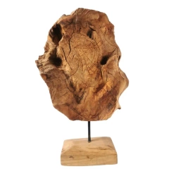 Rzeźba z drewna teak, drewno tekowe rękodzieło z Indonezji 40 cm