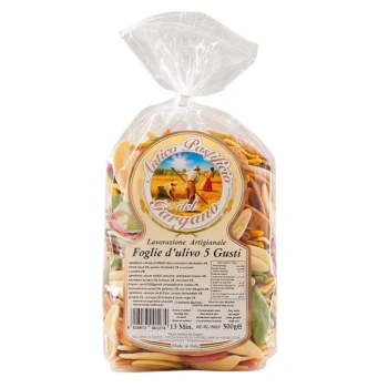 Włoski makaron 5 smaków foglie Antico Pastificio 500g