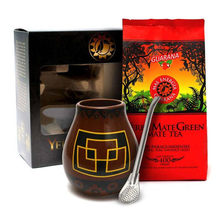 Zestaw Yerba Mate Green Mas Energia 200g, matero, bombilla