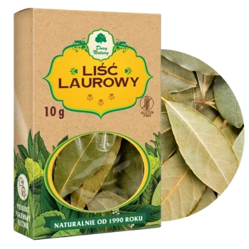 Liść laurowy naturalne liście laurowe aromatyczne Dary Natury 10g