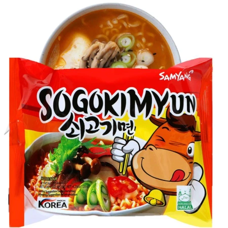 Zupa Ramen Sogokimyun wołowina ostra Samyang 120g