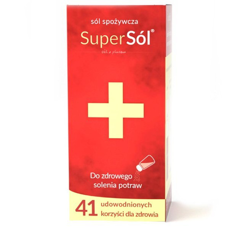 Sól spożywcza super sól+ solniczka bogata w minerały 200g