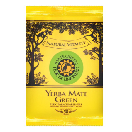 Yerba Mate Green Flor De Limonero 50g malina róża cytryna