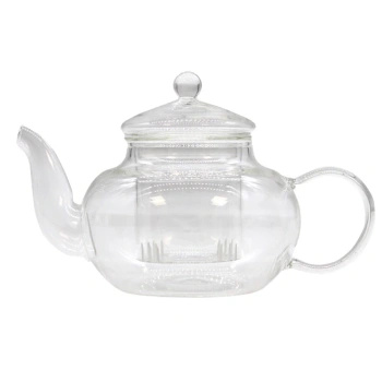 Szklany dzbanek z zaparzaczem do herbaty i ziół, 400 ml