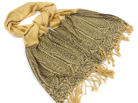 SZAL ORIENTALNY TYPU PASHMINA (DUŻY SZALIK, CHUSTA, APASZKA)