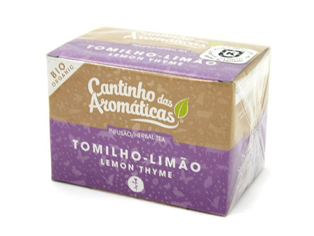 TYMIANEK CYTRYNOWY BIO CANTINHO DAS AROMATICAS W TOREBKACH 20 SZT (ECOCERT, HERBATKA ZIOŁOWA)