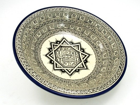 MISA MAROKAŃSKA Z CERAMIKI 35 CM  (MAROKO, MISKA,  FEZ)