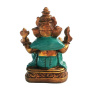 Figurka Ganesha złoto-turkusowa (Ganesh, dekoracja) 17 cm 