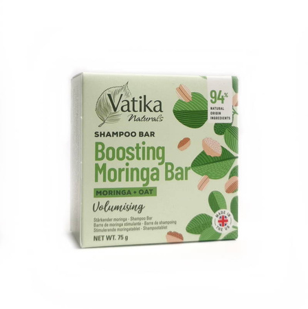 Szampon w kostce wzmacniający Vatika (objętość, moringa, owies, naturalny)