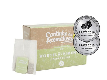 MIĘTA PIEPRZOWA BIO CANTINHO DAS AROMATICAS W TOREBKACH 20 SZT (ECOCERT, HERBATKA ZIOŁOWA)