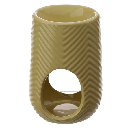 Kominek ceramiczny zapachowy, jodełka, zielony (podgrzewacz)