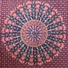 Narzuta na łóżko, granatowa mandala, kapa, zasłona, obrus 210x140 Indie