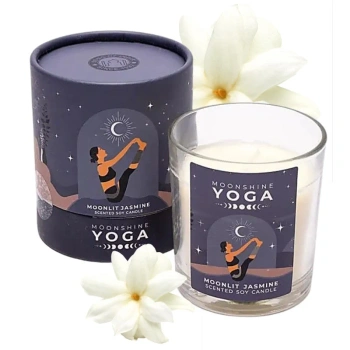 Świeca sojowa zapachowa Jaśmin, Moonshine Yoga, 120g