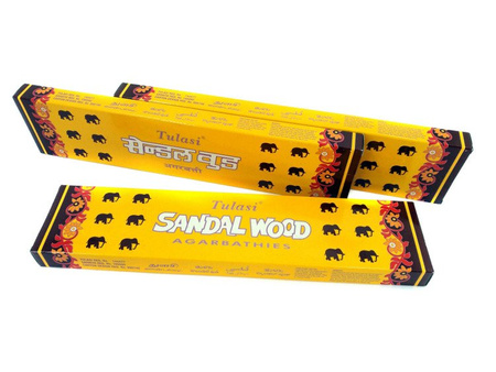 KADZIDŁA TULASI SANDALWOOD 20G (DRZEWO SANDAŁOWE, INDIE, KADZIDEŁKA, TROCICZKI)