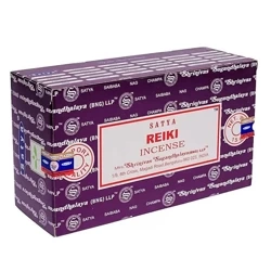 Kadzidła Satya Reiki kadzidełka naturalne zestaw 12 opak.