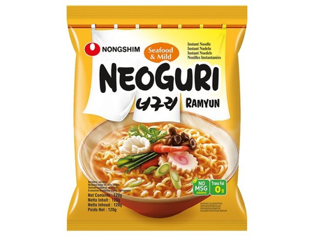 Zupa ramen Neoguri owoce morza Nongshim łagodna, zupka chińska 120g