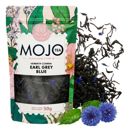 Herbata czarna z płatkami bławatka EARL GREY BLUE 50g