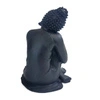 Figurka Budda dekoracja medytacja Indonezja czarna 16 cm