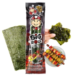 Prażone wodorosty nori, chipsy z alg o smaku bbq, Big Roll 3g