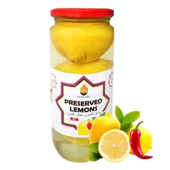 Cytryny kiszone naturalne z chili, do tagine,  Rif Maroko 520g