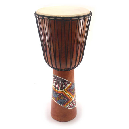 Bęben Djembe, malowany (Indonezja, instrument, dekoracja)