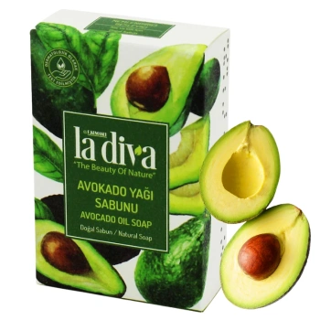 Mydło w kostce z olejem z awokado nawilżające La Diva 100g